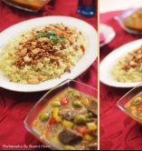طاجن اللحم والخضار
