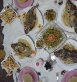 سمك مع بطاطا مقلية