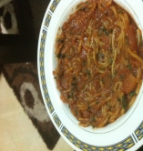 معكرونه بصلصة البندورة