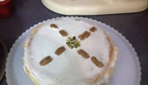 كعكة جبنة الريكوتا والفستق الحلبي 
