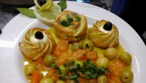 سلطة الزيتون الأخضر