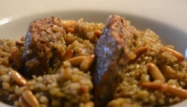 طاجن حمام بالفريك