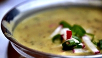 شوربة البطاطا والكراث