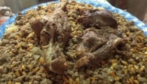 سفره رمضانيه من مطبخنا مع أرز  بالمكسرات 