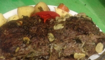 فخذ  خروف محشي بالبرغل