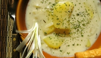 شوربة البطاطا بالكريما الذيذه 