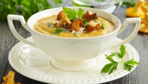 شوربة الفطر بالكريما الطازجة