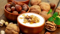 مهلبية حليب جوز الهند بالمكسرات